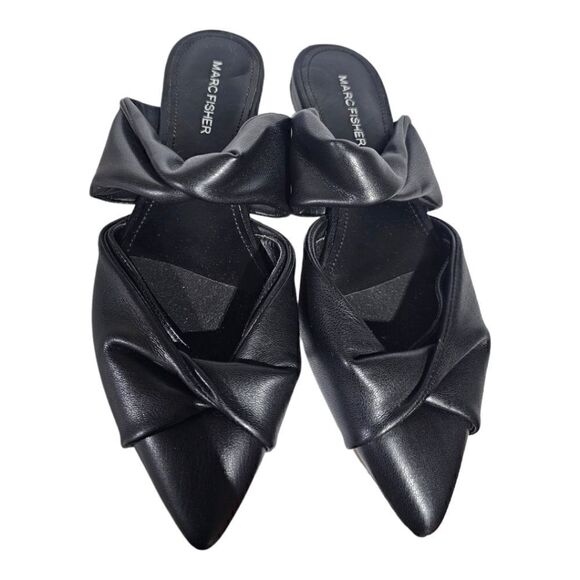 MARC FISHER "Satera" Black Mules - Size 6 1/2 - Picture 2 of 7